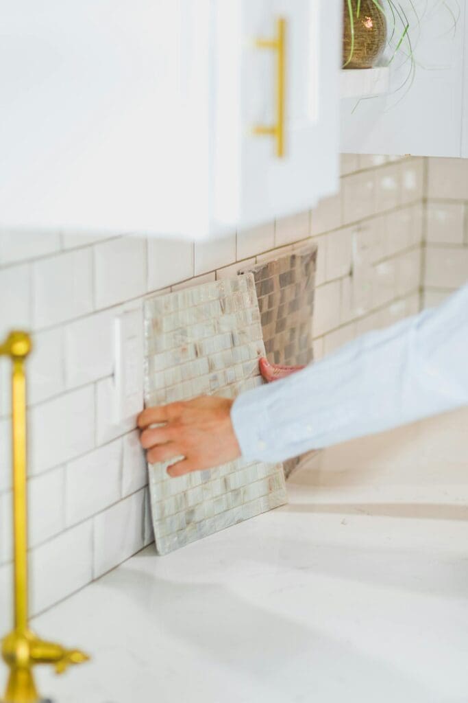 Comparing kitchen tiling options for a home remodel near me project